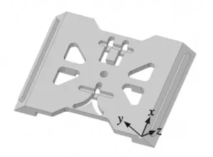 Figure 3 Reverse side of the part model (with beveled boss)