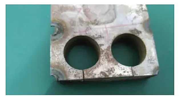 Figure 8 Internal Bore and Outer Contour After Wire Cutting Figure 8 Internal Bore and Outer Contour After Wire Cutting