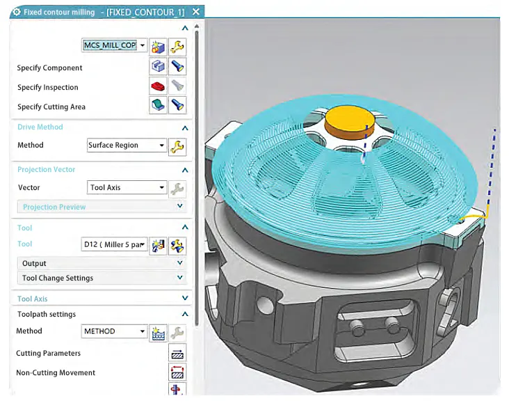 Fig. 12 Simulation of lid margin removal