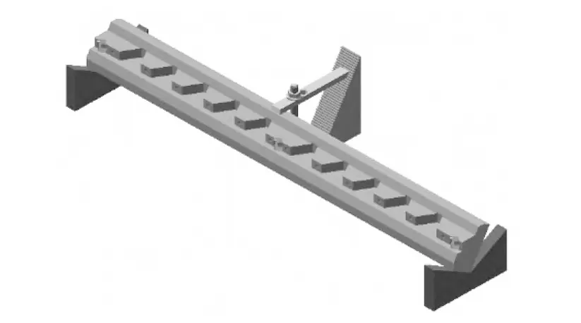 Figure 10 shows the clamping of the machining fixture with the V groove, 120° inclined plane, and right inclined plane.