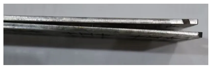 Figure 5. Material deformation before cutting