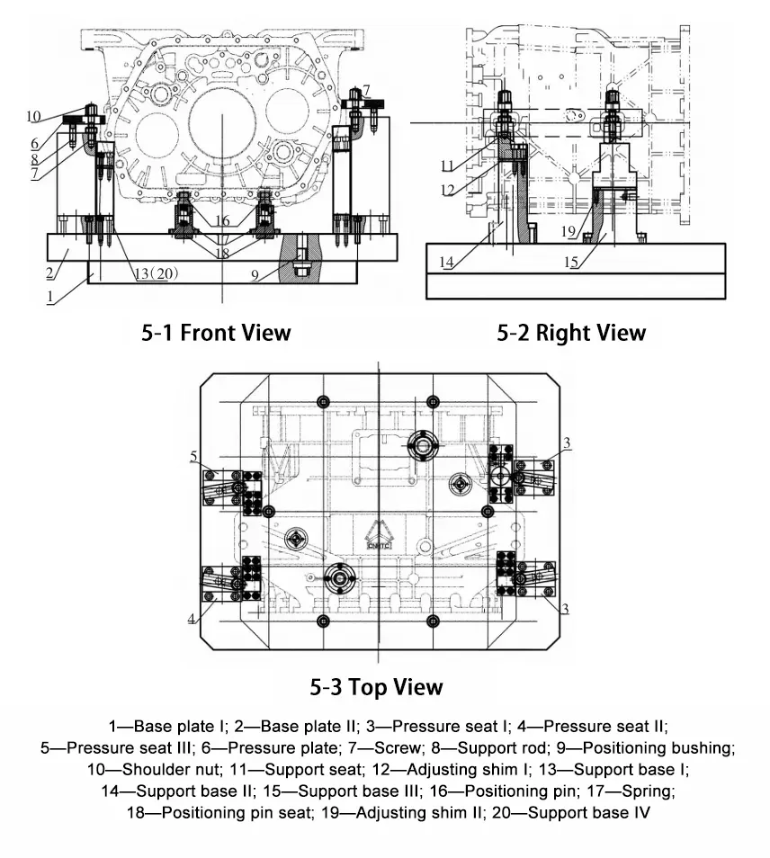 Figure 5 Plane for clamping parts Figure 5 Plane for clamping parts