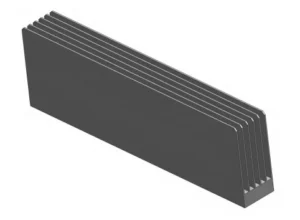 Figure 1 Diagram of a heat sink model Figure 1 Diagram of a heat sink model
