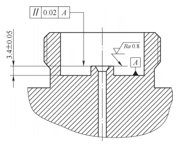 Figure 1 Schematic of the part's sealing structure