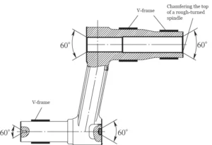 Figure 2 Rough bored end face and bore