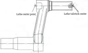 Figure 4 Rough Turning of the Small Shaft