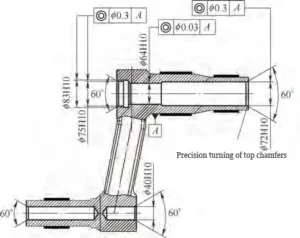Figure 5 Precision boring of the end face and bore