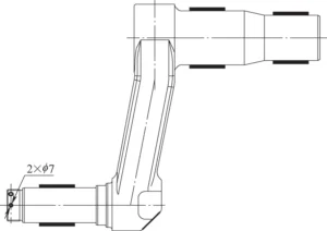 Figure 8 Milling the outer contour and drilling holes