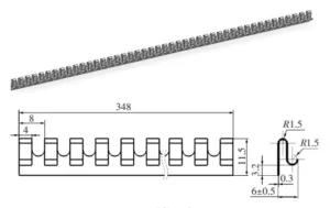 Figure 1 Schematic diagram of the part