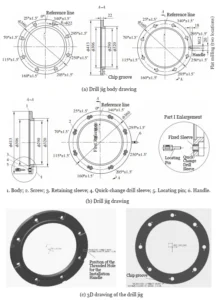 Figure 2 Schematic diagram of the fixture structure for the front connector of a thin walled cavity