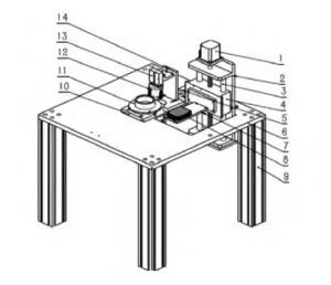 Figure 3 3D diagram of the V1325 bushing inspection platform mechanism
