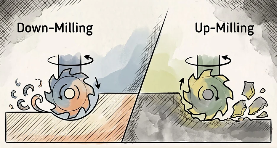 TonZa Making | Take a Closer Look at the Workpiece and Master the Techniques! Climb Milling or Down Milling: Which Should You Choose? TonZa Making|Take a Closer Look at the Workpiece and Master the Techniques! Climb Milling or Down Milling: Which Should You Choose?