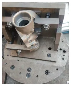 Figure 2 Fixture for a CNC Vertical Lathe Figure 2 Fixture for a CNC Vertical Lathe