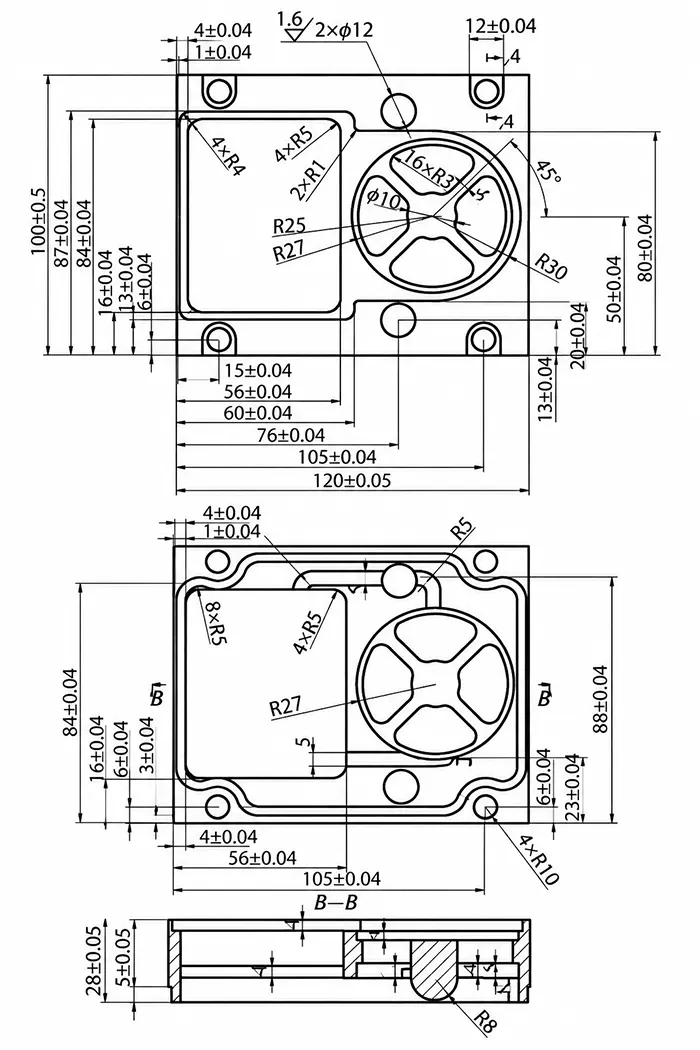 Figure 1 Part engineering drawing Figure 1 Part engineering drawing