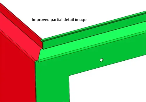 Figure 4. Improved local details Step forms a hidden stop Figure 4. Improved local details Step forms a hidden stop