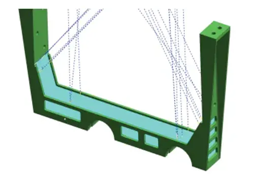 Figure 6. Toolpath for integral machining of the internal cavity Figure 6. Toolpath for integral machining of the internal cavity
